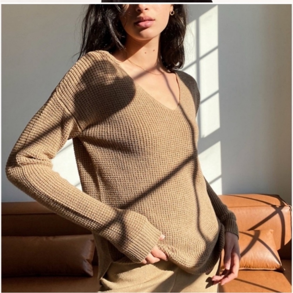 Olive Green Wilfred Free V-Neck Sweater